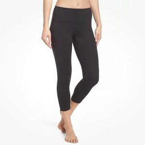 NEW Zella Black Live-In High Waist Crop Yoga Pants Leggings Comfy M Zeltec Lite